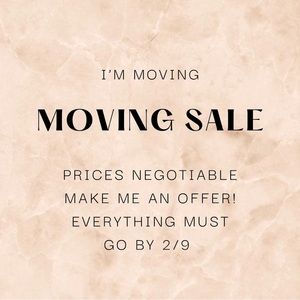 MOVING SALE